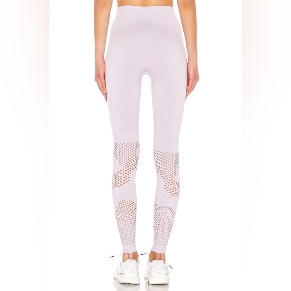 Alala Camo Seamless Legging High Waist Perforated Laser Cut Lilac Size Small - Picture 16 of 16